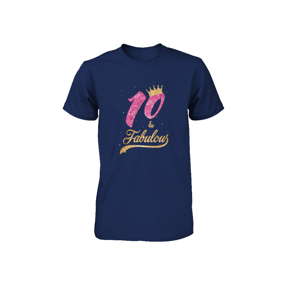 10Th And Fabulous Ten Birthday Youth Youth Shirt | Teecentury.com