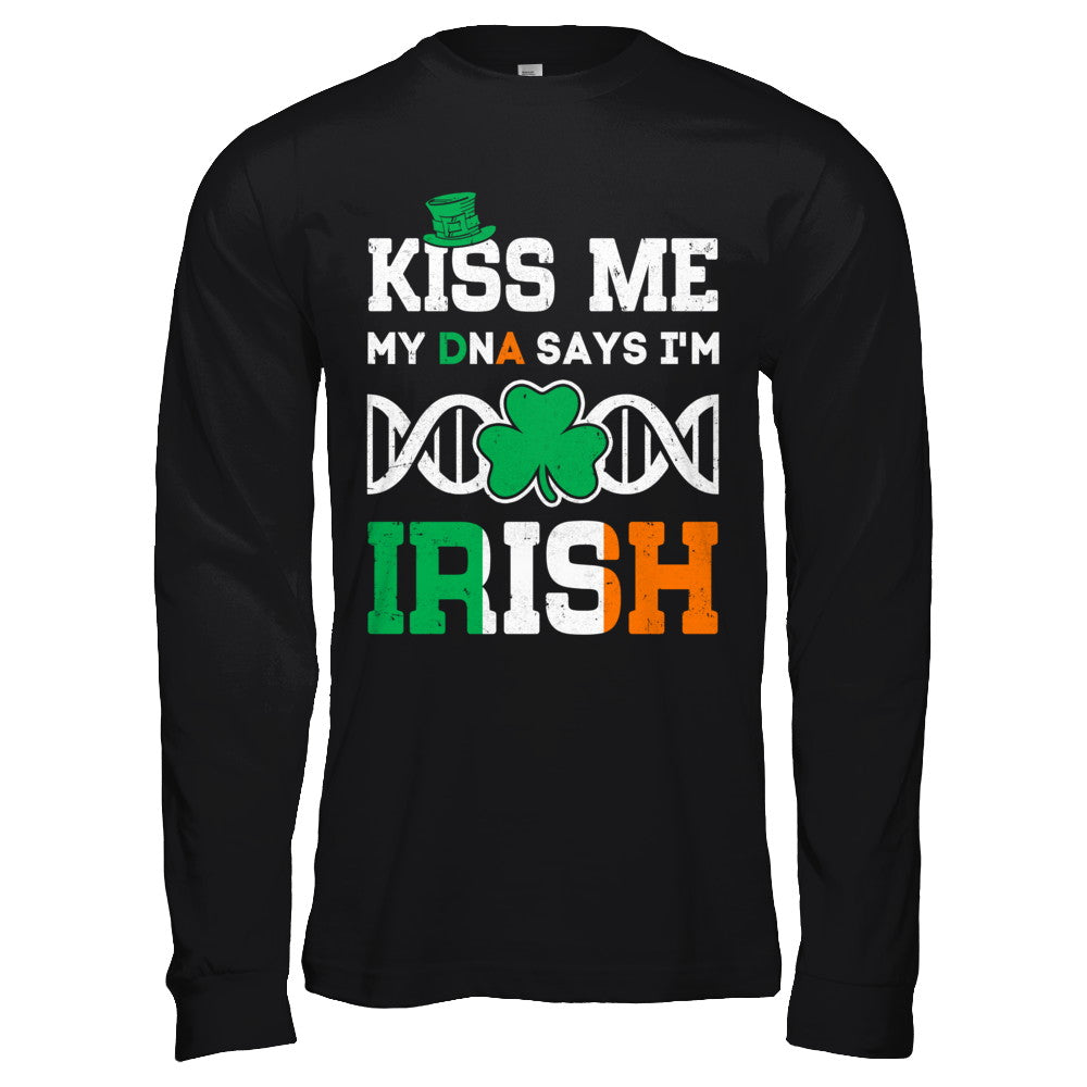 Kiss Me My DNA Says I'm Irish Patrick's Day T-Shirt & Hoodie | Teecentury.com