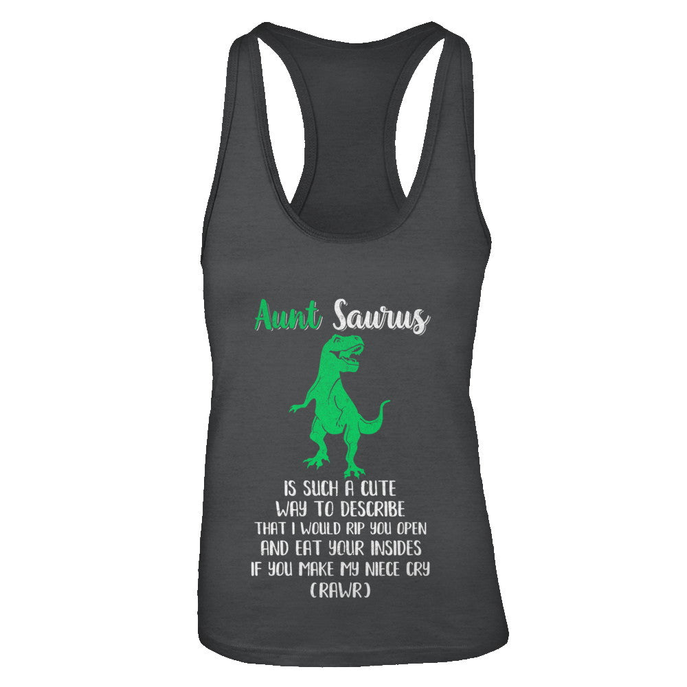 Aunt Saurus Is Such A Cute Way To Describe Aunt Niece T-Shirt & Tank Top | Teecentury.com