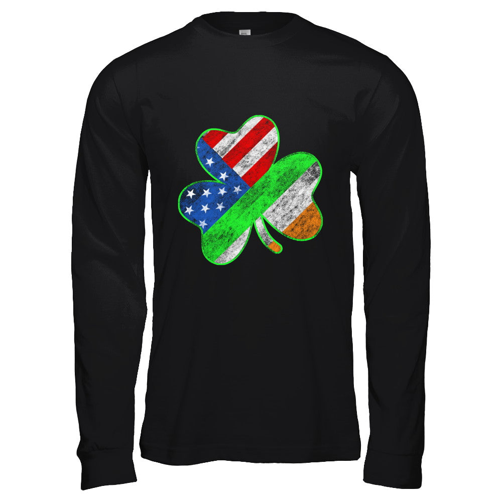 Vintage AMERICAN FLAG Ireland St Patricks Day T-Shirt & Hoodie | Teecentury.com
