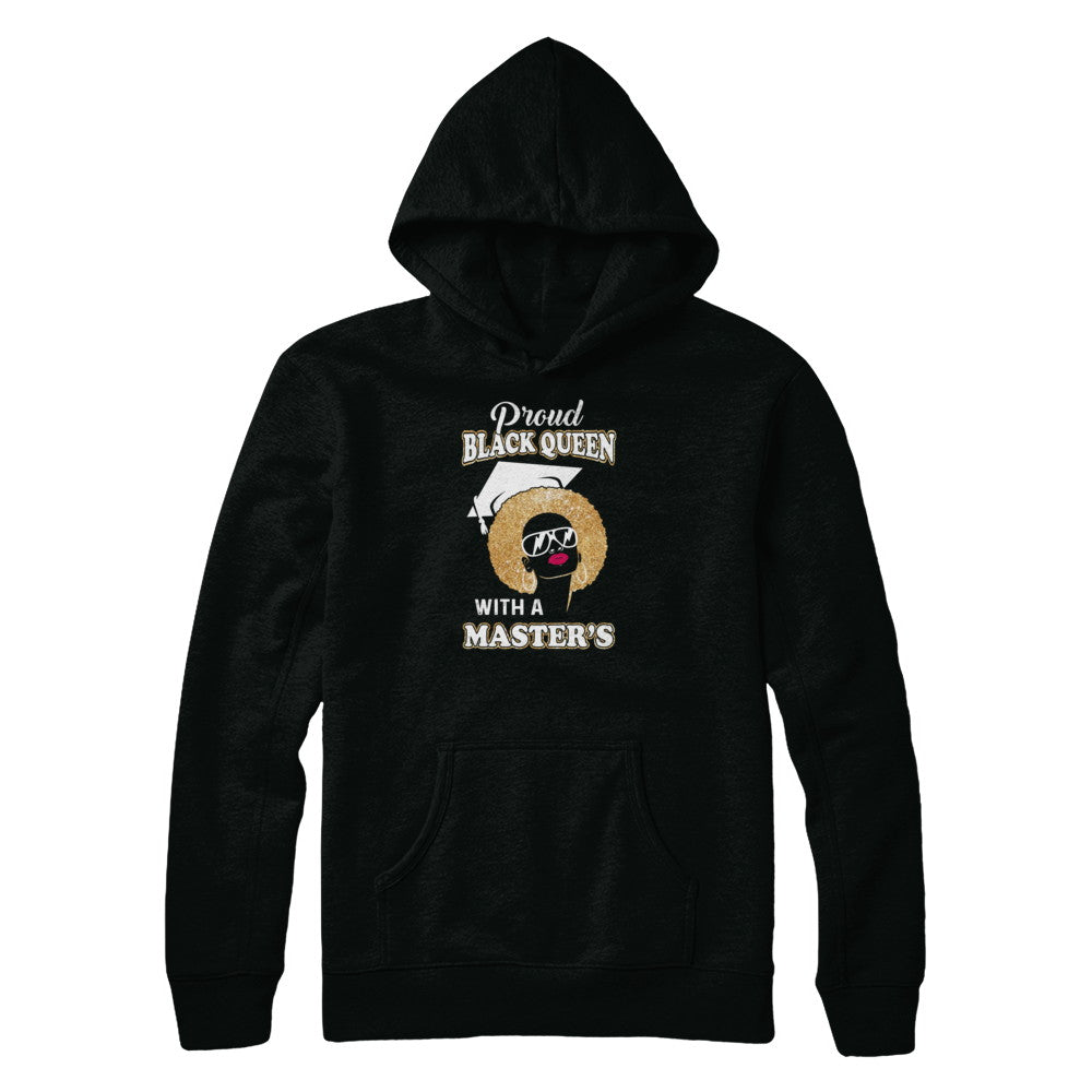 Graduation Proud Black Queen Masters Degree Graduate T-Shirt & Tank Top | Teecentury.com