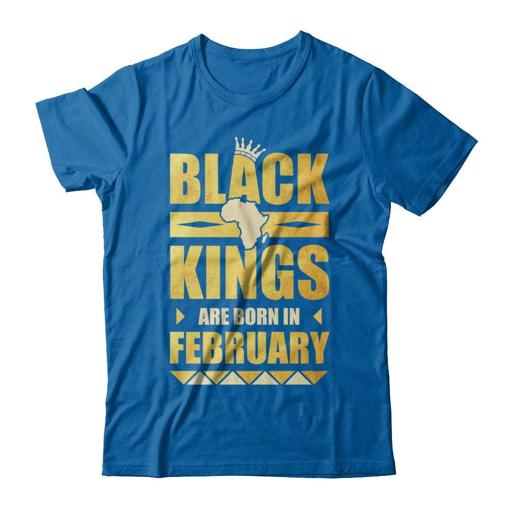 Black Kings Are Born In February Birthday T-Shirt & Hoodie | Teecentury.com