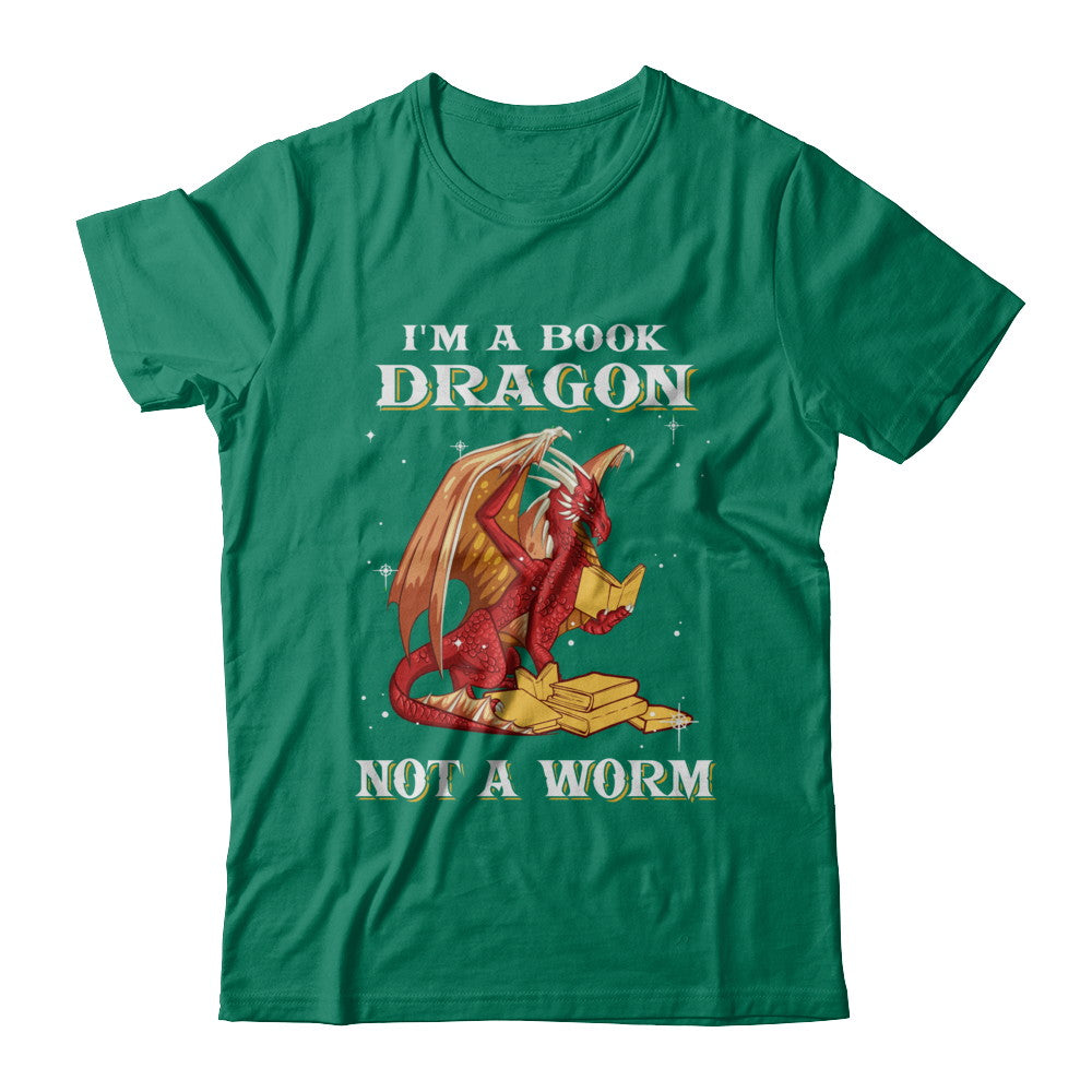 Reading Book I'm A Book Dragon Not A Worm T-Shirt & Hoodie | Teecentury.com