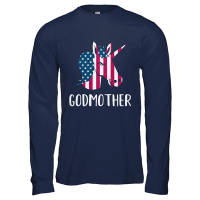 Patriotic Godmother Unicorn Americorn 4Th Of July T-Shirt & Hoodie | Teecentury.com