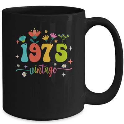 48 Years Old Vintage 1975 48th Birthday Tee Wildflower Mug | teecentury