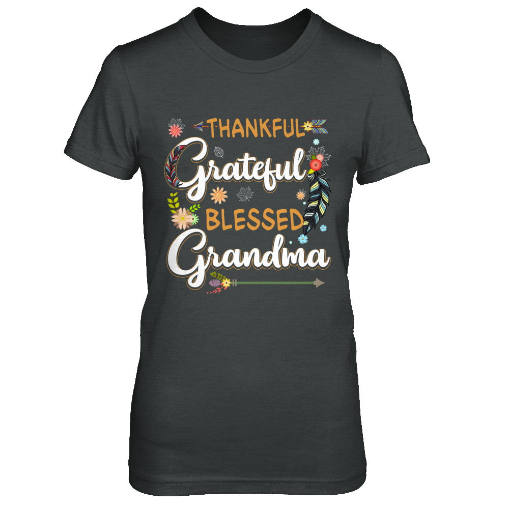 Grateful Thankful And Blessed Grandma T-Shirt & Hoodie | Teecentury.com