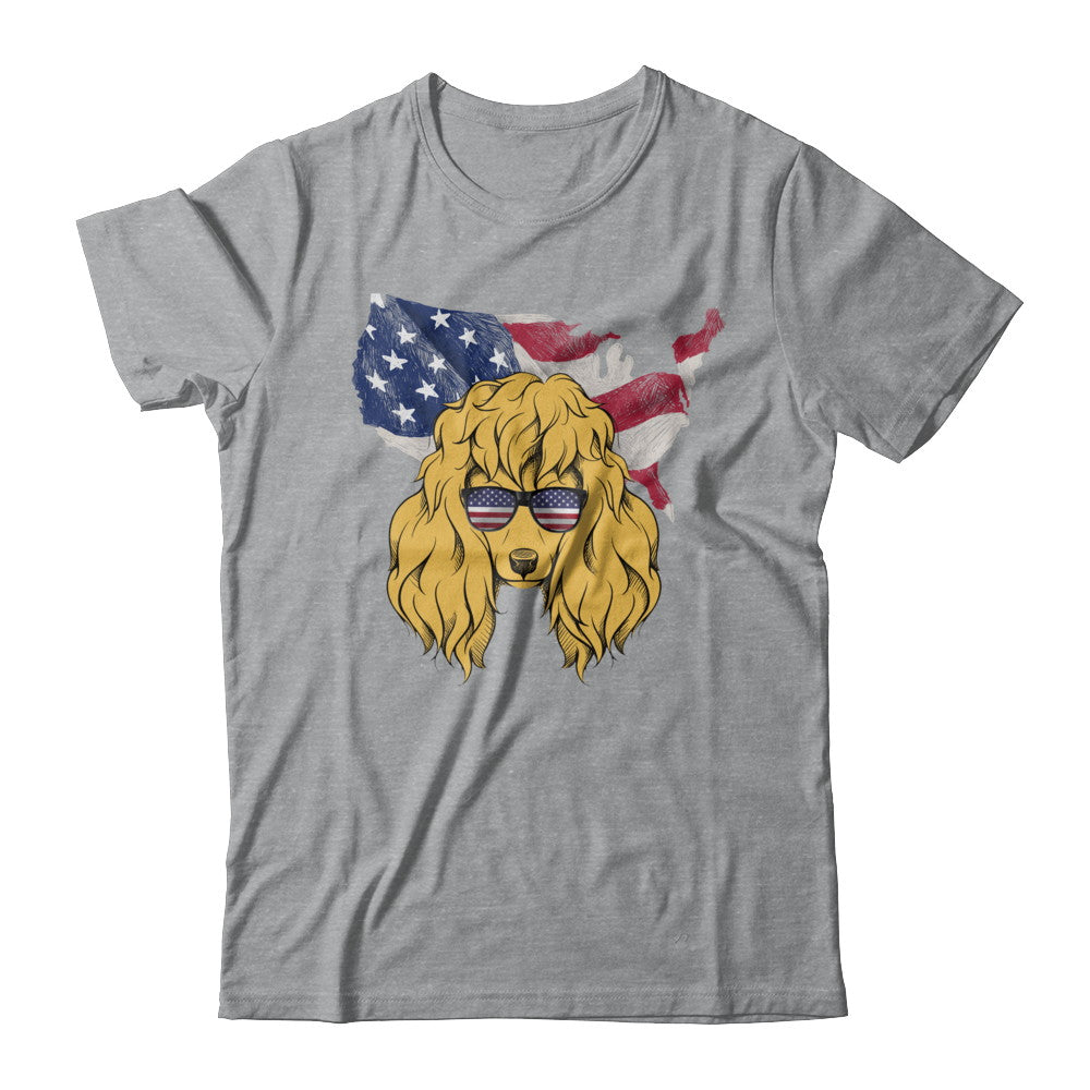Funny Patriot Poodle Dog 4Th Of July American Flag T-Shirt & Hoodie | Teecentury.com