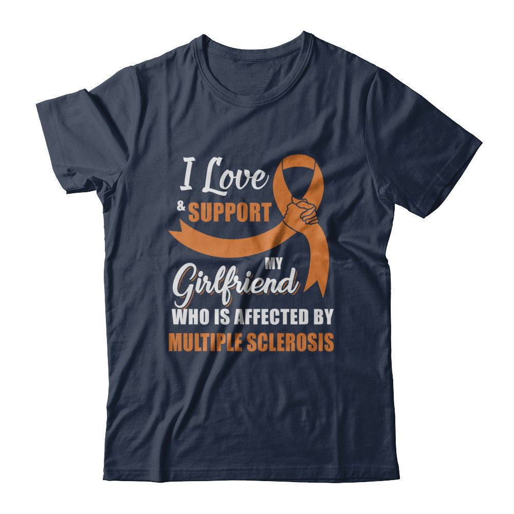Multiple Sclerosis Awareness Support Orange Girlfriend Boyfriend T-Shirt & Hoodie | Teecentury.com