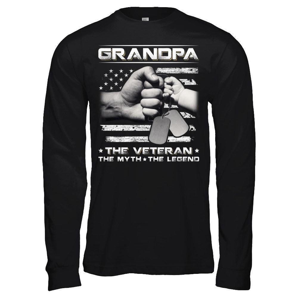 Grandpa The Veteran The Myth The Legend T-Shirt & Hoodie | Teecentury.com