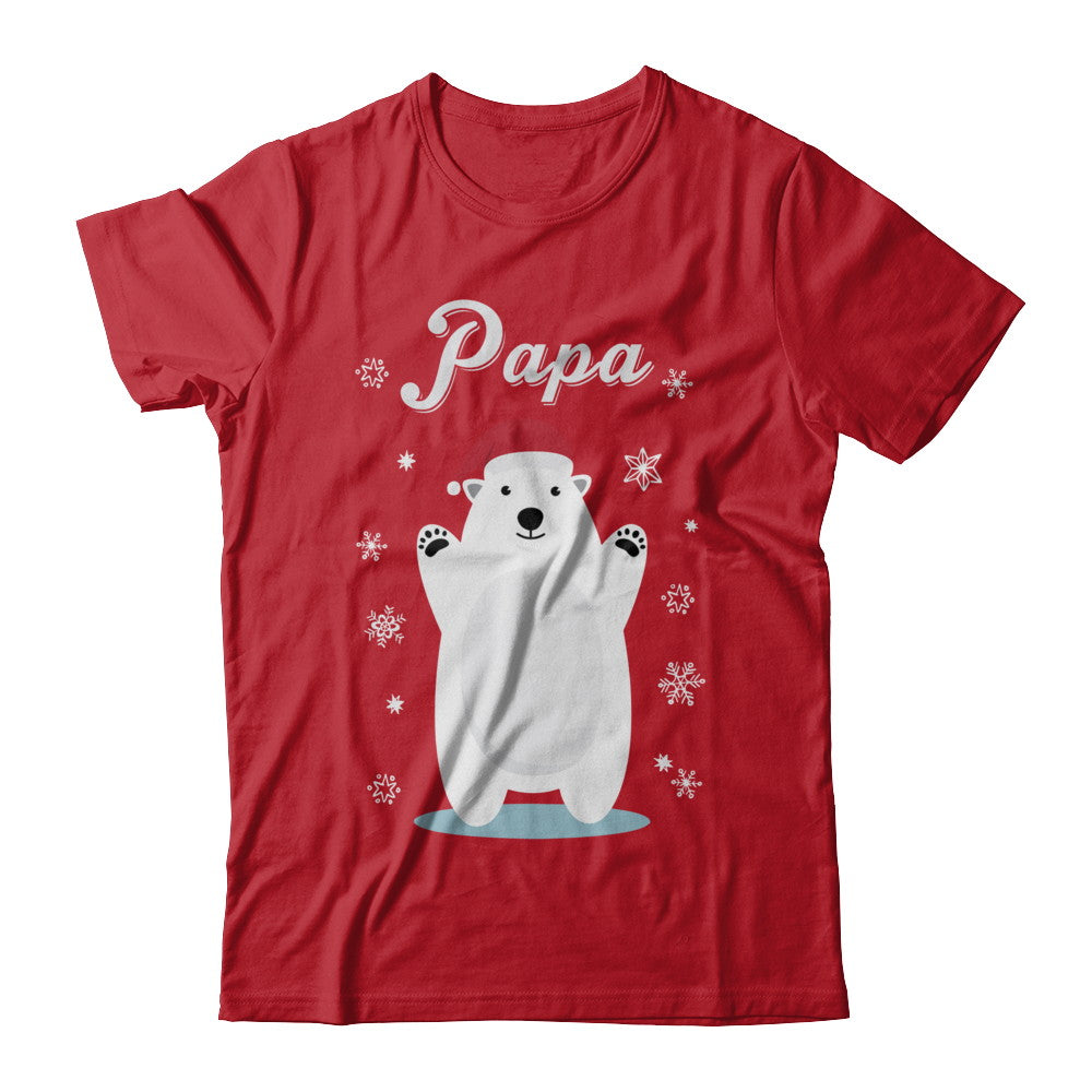 Papa Bear Christmas Santa Pajamas T-Shirt & Sweatshirt | Teecentury.com