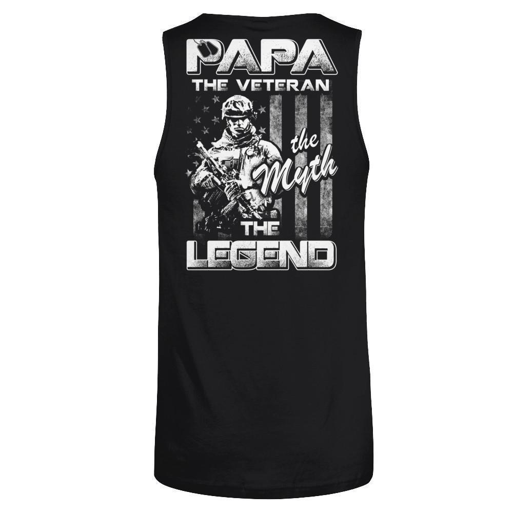 Papa The Veteran The Myth The Legend T-Shirt & Hoodie | Teecentury.com