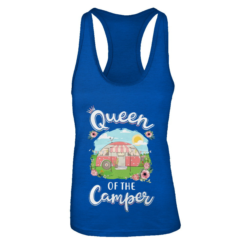 Queen Of The Camper Camping For Women Gift T-Shirt & Tank Top | Teecentury.com
