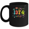 49 Years Old Vintage 1974 49th Birthday Tee Wildflower Mug | teecentury