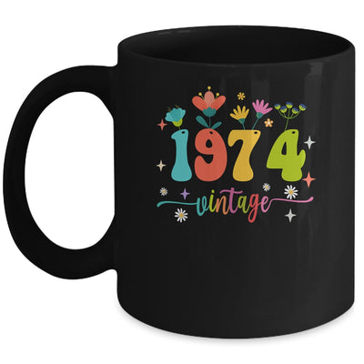 49 Years Old Vintage 1974 49th Birthday Tee Wildflower Mug | teecentury