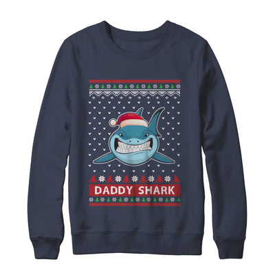 Santa Hat Daddy Shark Ugly Christmas Sweater T-Shirt & Sweatshirt | Teecentury.com