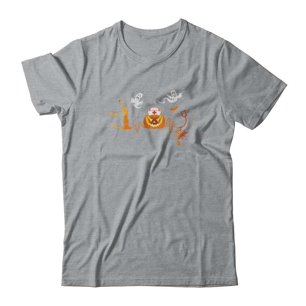 Funny Nurse Nursing Stethoscope Pumpkin Halloween T-Shirt & Tank Top | Teecentury.com
