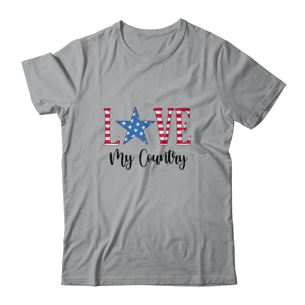 4Th Of July Independence Day Patriotic Love My Country T-Shirt & Tank Top | Teecentury.com