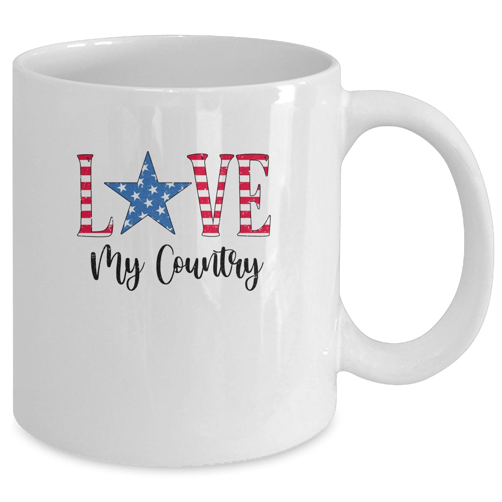 4Th Of July Independence Day Patriotic Love My Country Mug Coffee Mug | Teecentury.com