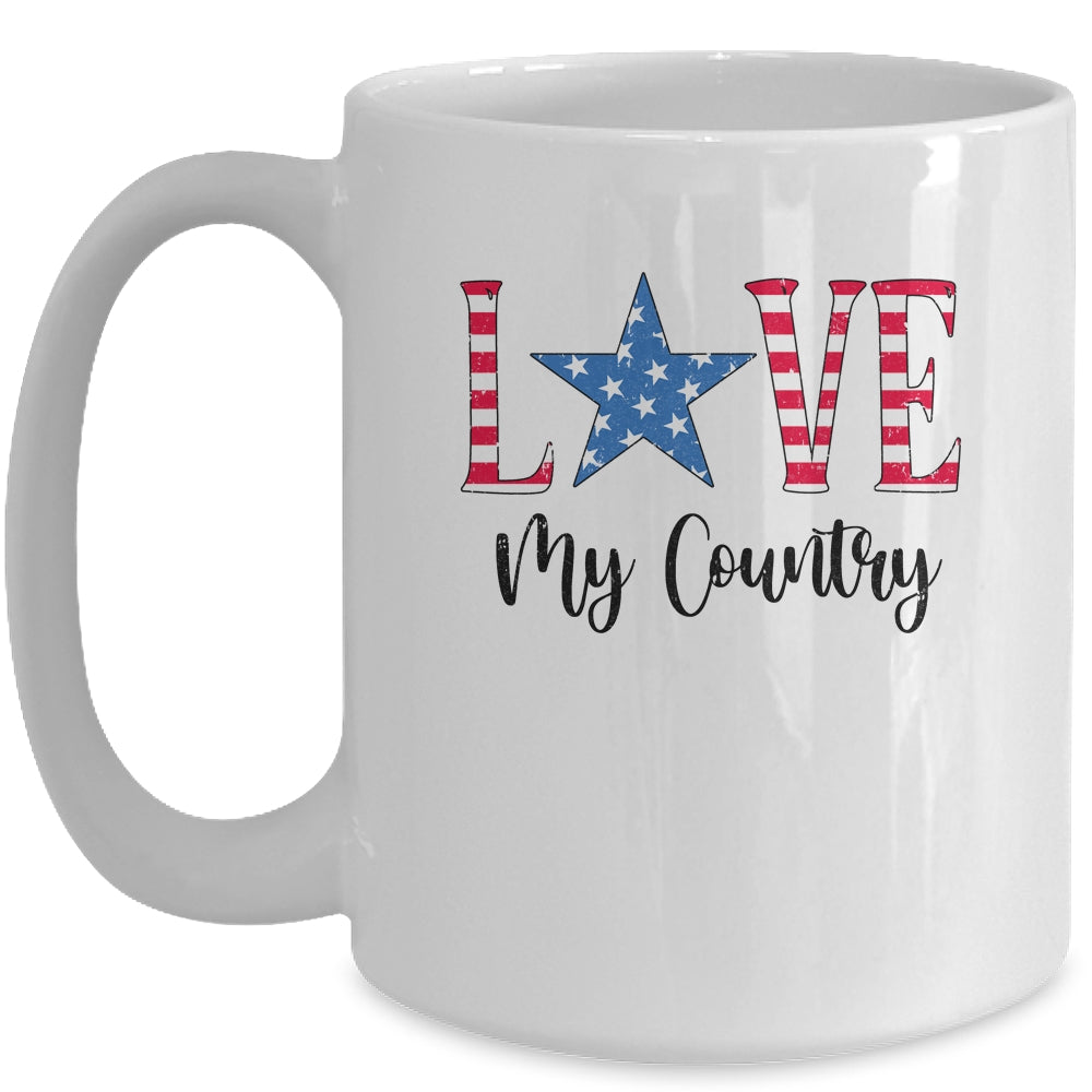 4Th Of July Independence Day Patriotic Love My Country Mug Coffee Mug | Teecentury.com