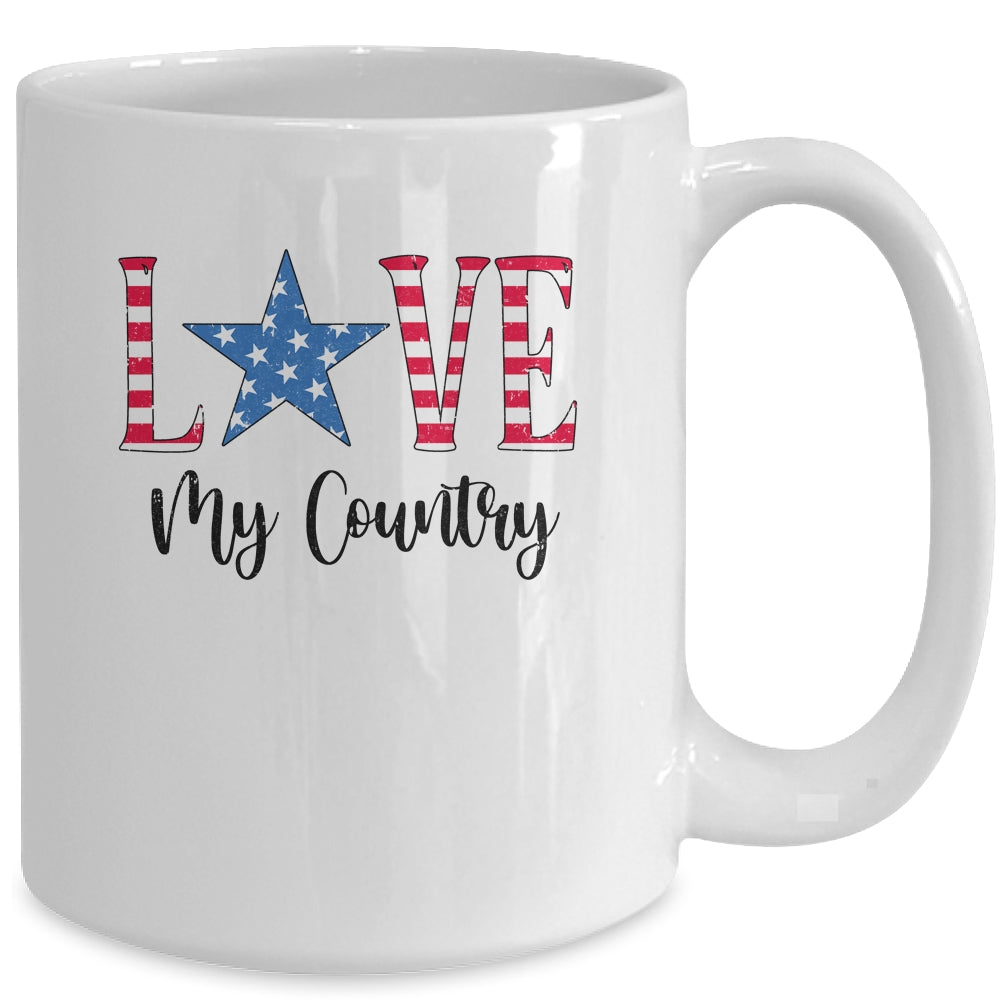 4Th Of July Independence Day Patriotic Love My Country Mug Coffee Mug | Teecentury.com