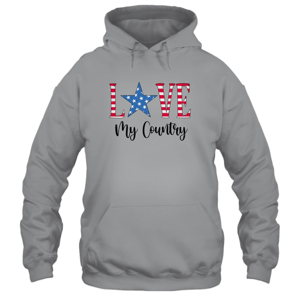 4Th Of July Independence Day Patriotic Love My Country T-Shirt & Tank Top | Teecentury.com