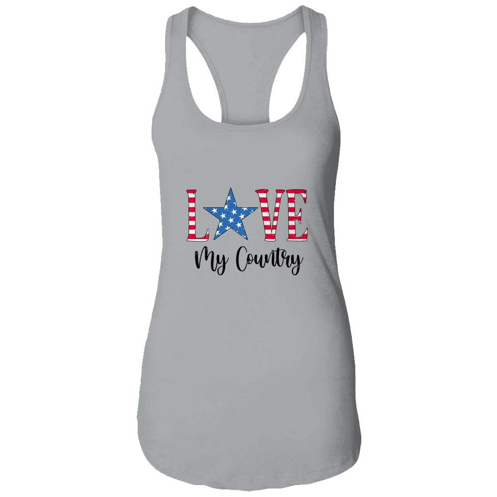 4Th Of July Independence Day Patriotic Love My Country T-Shirt & Tank Top | Teecentury.com