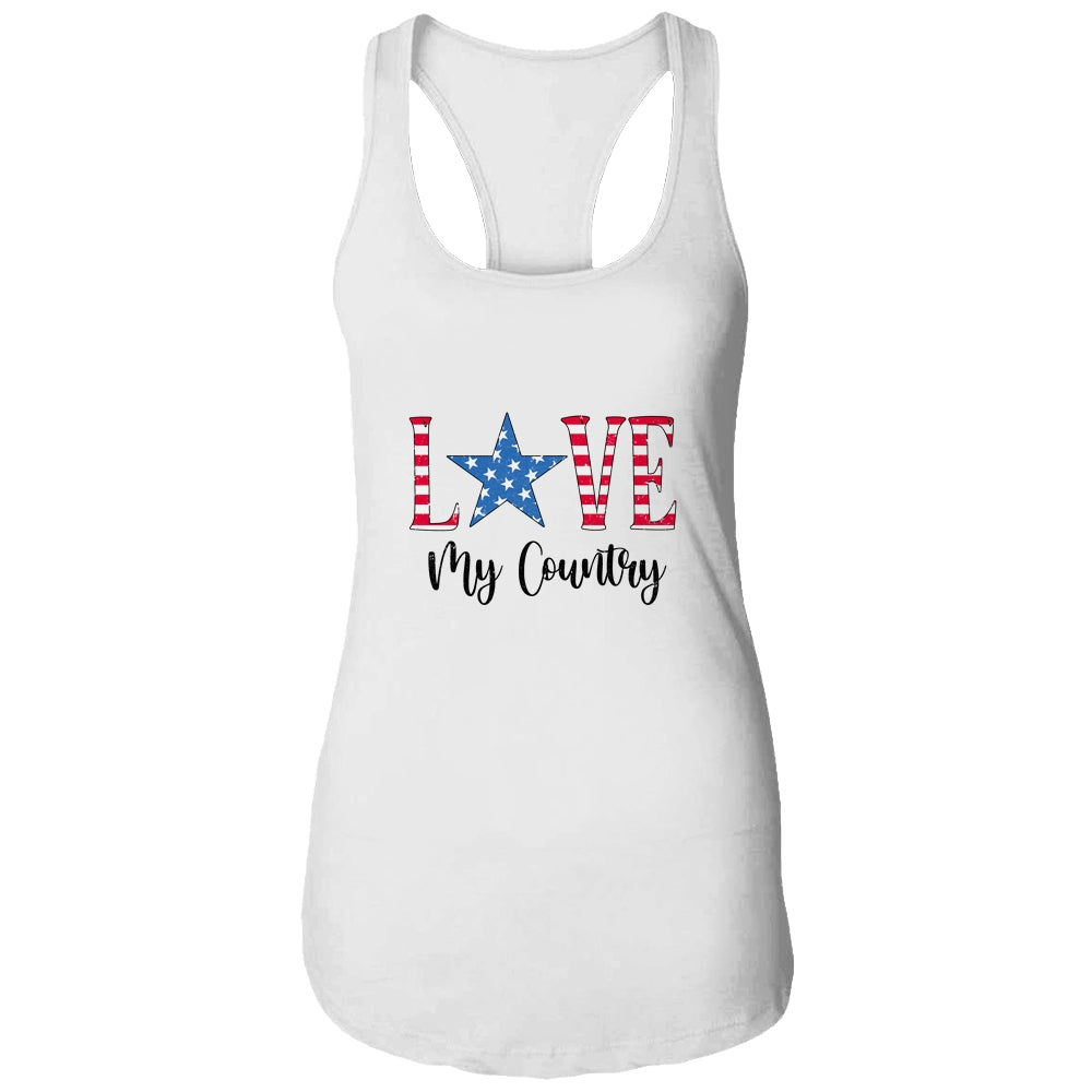 4Th Of July Independence Day Patriotic Love My Country T-Shirt & Tank Top | Teecentury.com