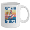 4Th Of July Just Here To Bang USA Flag Chicken Beer Mug Coffee Mug | Teecentury.com