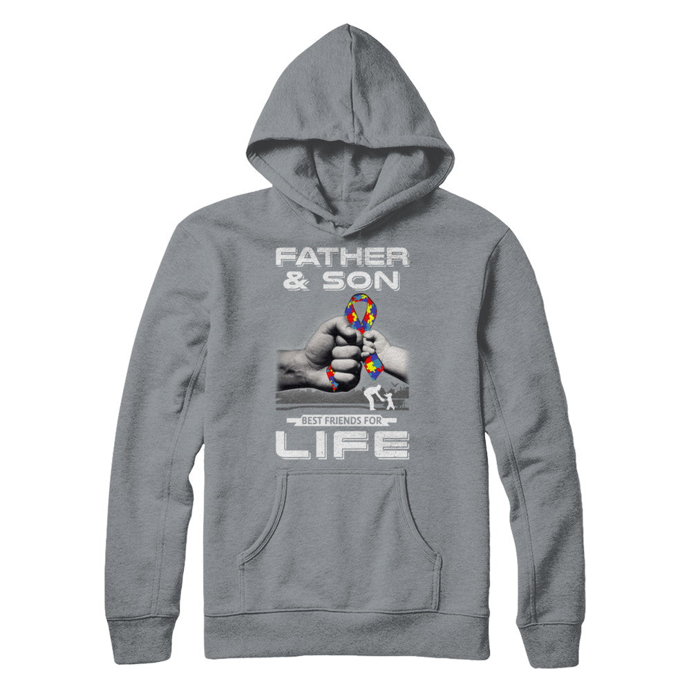 Autism Awareness Father And Son Best Friends For Life T-Shirt & Hoodie | Teecentury.com