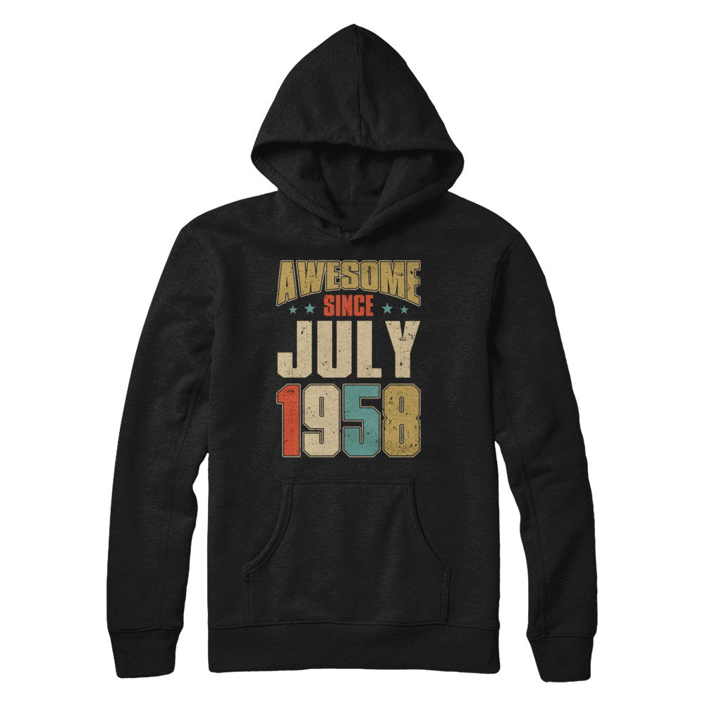 Vintage Retro Awesome Since July 1958 64th Birthday T-Shirt & Hoodie | Teecentury.com
