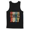 Classic Vintage Legends Are Born In July Birthday T-Shirt & Hoodie | Teecentury.com