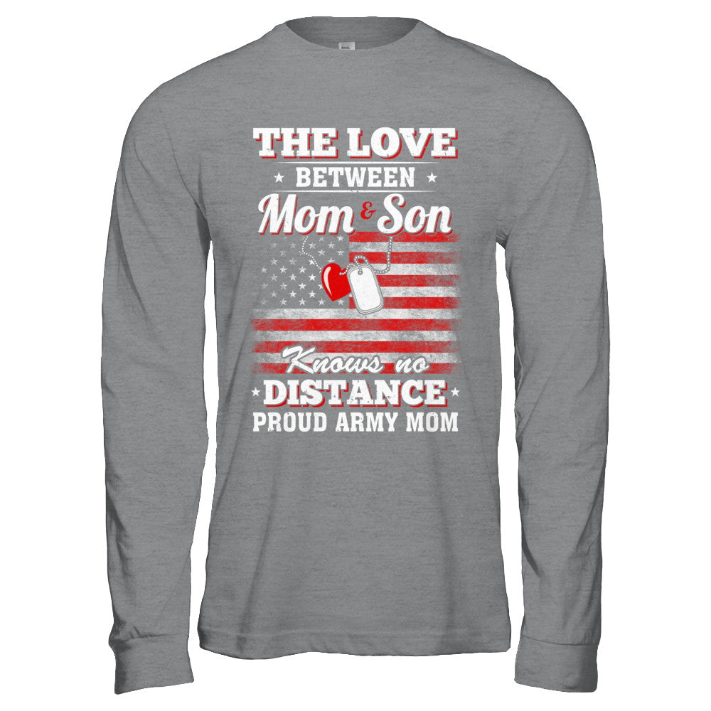 The Love Between Mom And Son Proud Army Mom T-Shirt & Hoodie | Teecentury.com