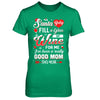 Santa Baby Fill A Glass Of Wine Good Mom T-Shirt & Sweatshirt | Teecentury.com