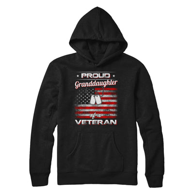 Proud Granddaughter Of A Veteran T-Shirt & Hoodie | Teecentury.com