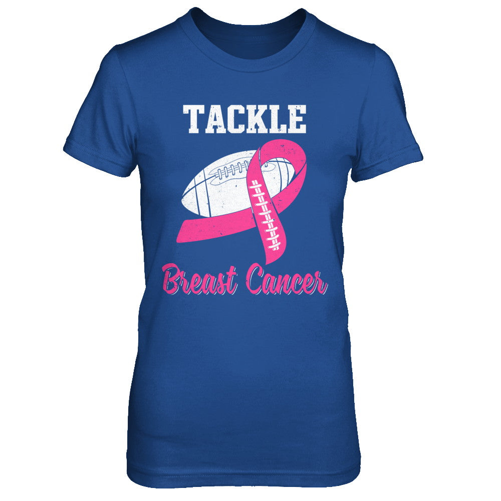 Football Survivor Tackle Pink Breast Cancer Awareness T-Shirt & Hoodie | Teecentury.com