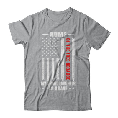 Home Of The Free Because My Granddaughter Is Brave Family T-Shirt & Hoodie | Teecentury.com