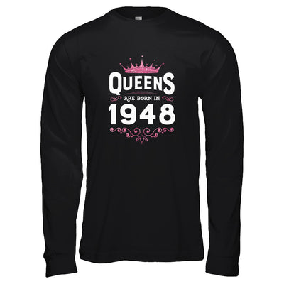 Queens Are Born In 1948 Birthday Gift T-Shirt & Tank Top | Teecentury.com