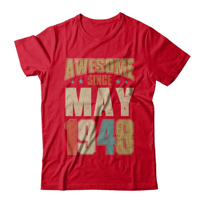 Vintage Retro Awesome Since May 1948 74th Birthday T-Shirt & Hoodie | Teecentury.com