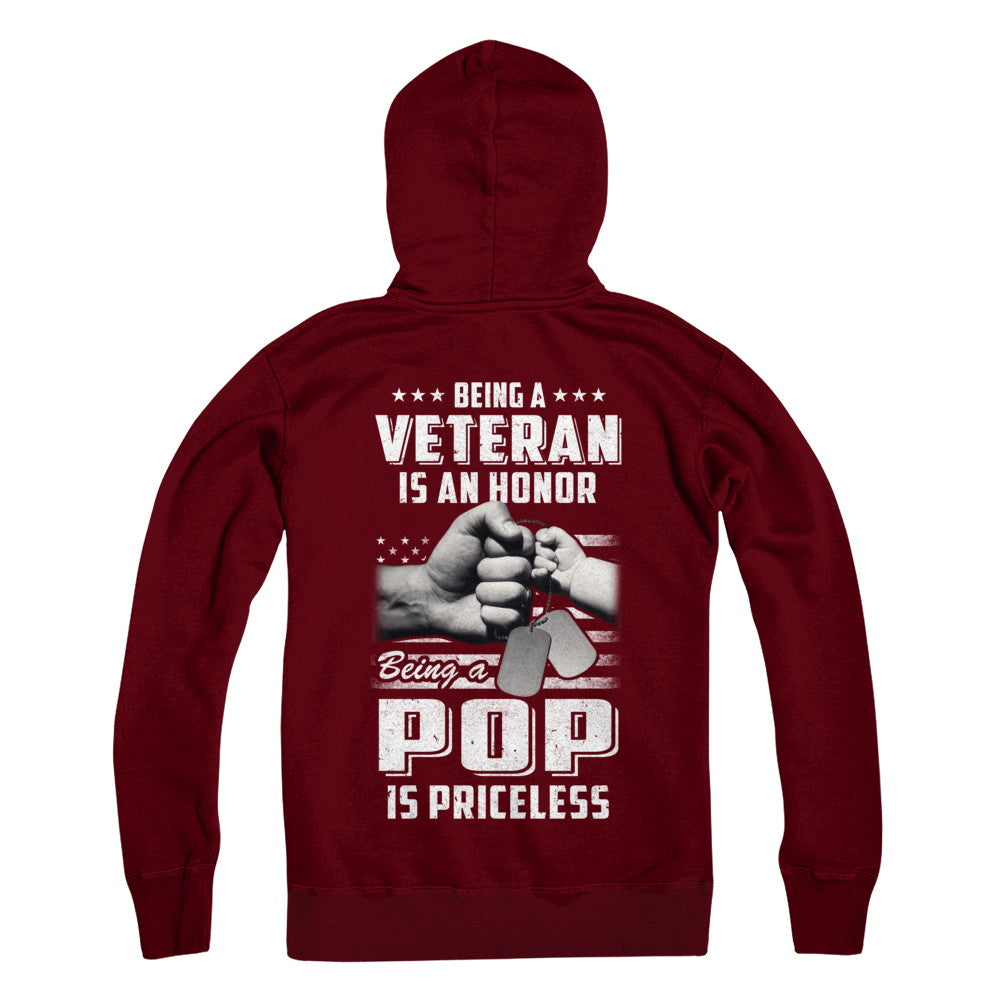 Being A Veteran Is An Honor Being A Pop Is Priceless T-Shirt & Hoodie | Teecentury.com