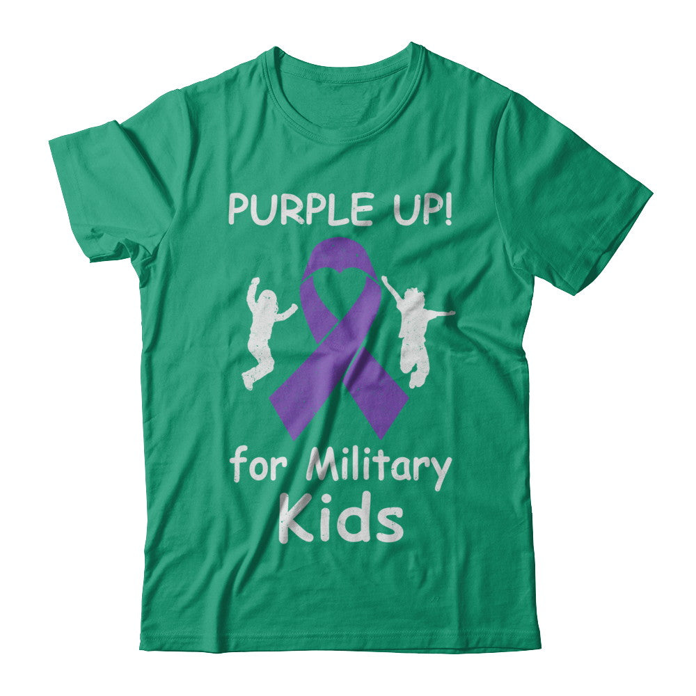 Purple Up For Month Of The Military Kids T-Shirt & Hoodie | Teecentury.com