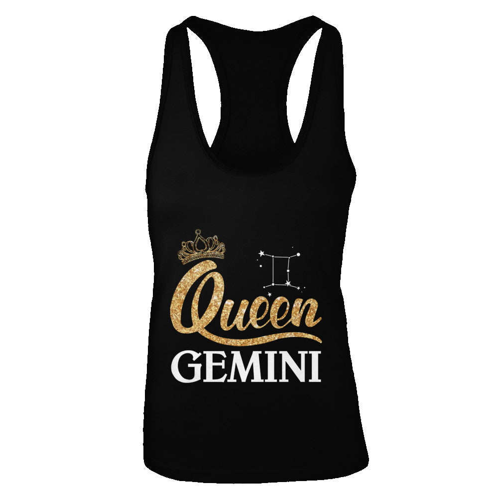 Queen Gemini Zodiac May June Birthday Gift T-Shirt & Tank Top | Teecentury.com