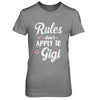Grandmother Rules Don't Apply To Gigi T-Shirt & Hoodie | Teecentury.com