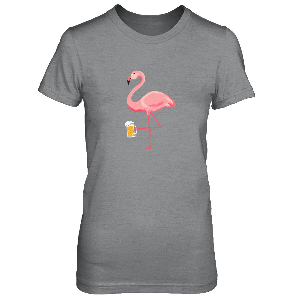 Beer Lover's Pink Flamingo Fun Party Beer T-Shirt & Tank Top | Teecentury.com