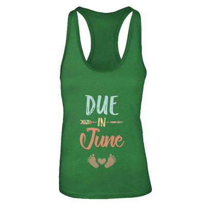 Due Date June 2022 Announcement Mommy Bump Pregnancy T-Shirt & Tank Top | Teecentury.com