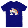Funny Sloth Riding Unicorn Lover Youth Youth Shirt | Teecentury.com