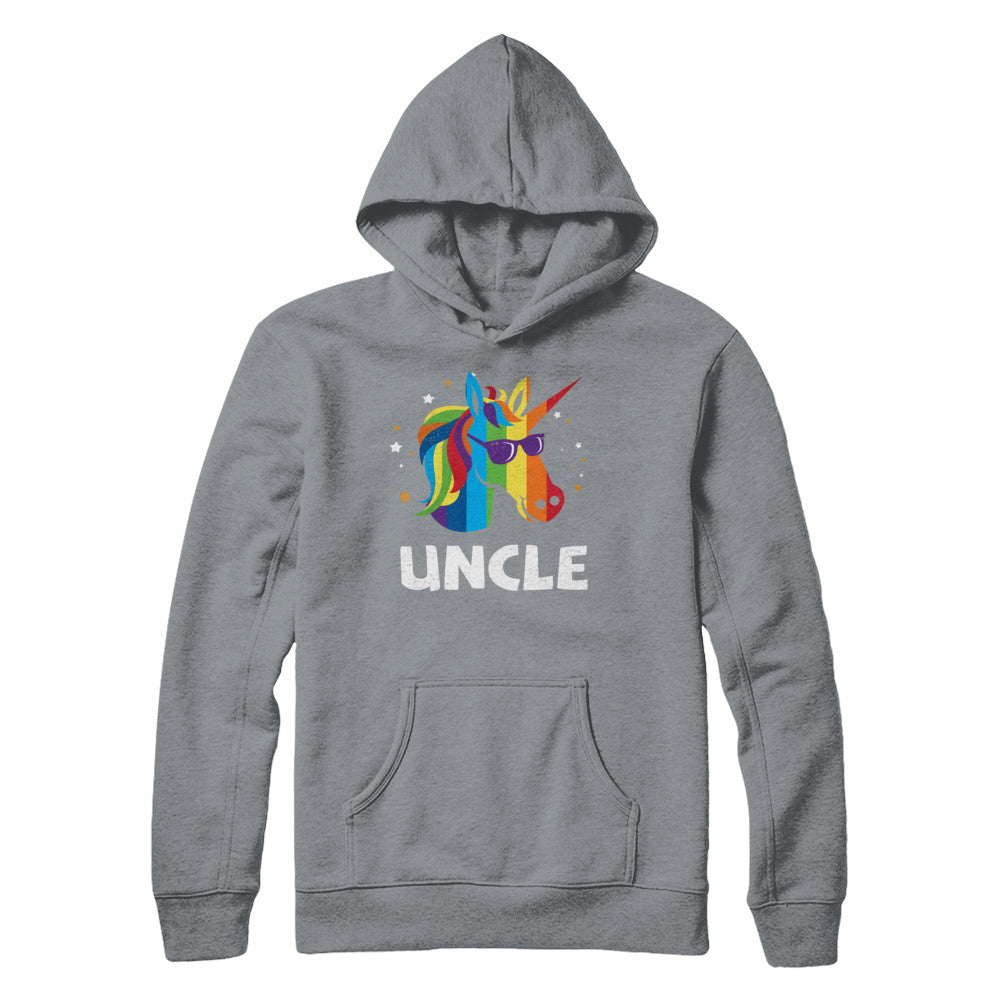 LGBT Pride Lesbian Gay Proud Uncle Unicorn T-Shirt & Hoodie | Teecentury.com