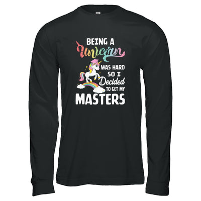 Funny Unicorn Masters Degree Graduation Graduate Gift T-Shirt & Tank Top | Teecentury.com