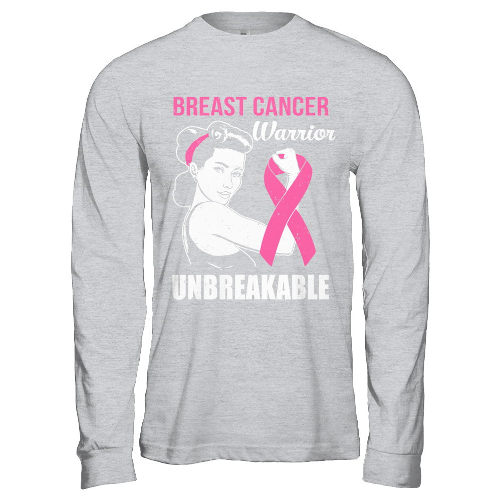 Breast Cancer Warrior Unbreakable Breast Cancer Awareness T-Shirt & Hoodie | Teecentury.com