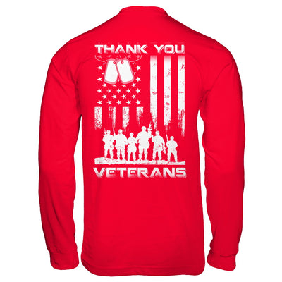 Veteran Thank You Veterans American Flag T-Shirt & Hoodie | Teecentury.com