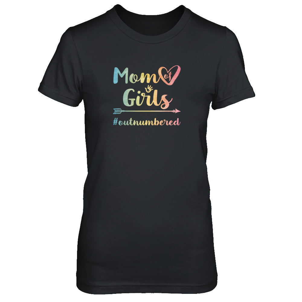Mom Of Girls Outnumbered T-Shirt & Tank Top | Teecentury.com